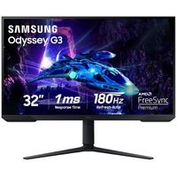 Samsung - Odyssey G30D 32" LED AMD FreeSync Premium 180Hz 1ms Gaming Monitor (DisplayPort, HDMI) ...