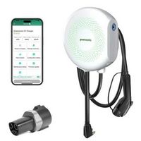 Greenworks - Level 2 NEMA 10-50r Plug In Electric Vehicle (EV) Charger-up to 40 Amps/ 240-Volt wi...