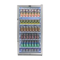 Whynter - Freestanding 8.1 cu. ft. Stainless Steel Commercial Beverage Merchandiser Refrigerator ...