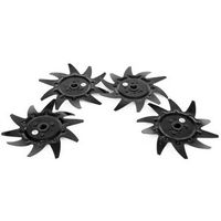 Greenworks - 10" Replacement Cultivator / Tiller Tines (4 Pack) - Black