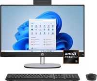 HP - Copilot+ PC 24&quot; Full HD Touch-Screen All-in-One with Adjustable Height - AMD Ryzen AI 5 - 16...