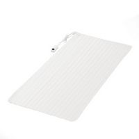 Costway - Heated Mattress Pad Low-Voltage 5 Temperature Modes 8H Timer UL Twin Size - White