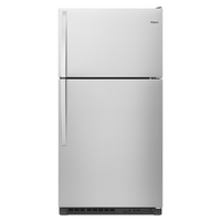 Whirlpool - 20.5 Cu. Ft. Top-Freezer Refrigerator with Frameless Glass Shelves - Monochromatic St...