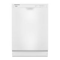 Whirlpool - 24" Front Control Built-In Dishwasher with Boost Cycle and 57 dBA - White