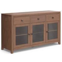 Simpli Home - Cosmopolitan Sideboard Buffet - Medium Saddle Brown