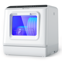 ecozy 17-Inch Portable Countertop Dishwasher with 5L Water Tank - White