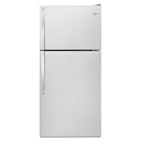 Whirlpool - 18.2 Cu. Ft. Top-Freezer Refrigerator - Monochromatic Stainless Steel