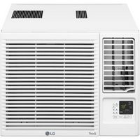 LG - 330 sq. ft. 7,600 BTU 115-Volt Window Air Conditioner with Cool, Heat and Wi-Fi Control - White