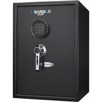 Barska - 1.45 Cu Ft Large Digital Keypad Safe-Solid Steel with 3 Deadbolts, Removable Shelves, An...