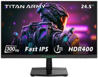 Titan-army - P2510HS 24.5 Inch 300Hz Gaming Monitor, Fast IPS 1ms GTG, 1080P FHD, FreeSync, 121% ...
