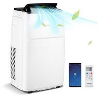 Costway 13,000 BTU Portable Air Conditioner Cools up to 600 sq.ft with Cool, Fan, Heat &amp; Dehumidi...