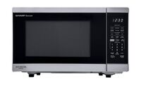 Sharp - 1.4 cu. ft. 1100W Smart Countertop Microwave with Inverter Cooking and Works with Alexa -...