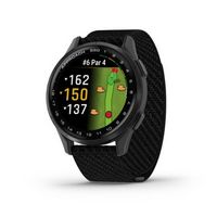 Garmin - Approach S50 GPS Smartwatch 43mm Anodized Aluminum - Slate Aluminum Bezel with Black Nyl...