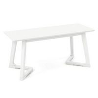 Costway - 1 PCS 42" Modern Entryway Bench with Rubber Wood Legs Smooth Seating Area Easy Assembly...