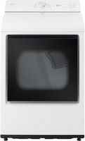 LG - 7.3 Cu. Ft. Smart Electric Dryer with Sensor Dry - Alpine White