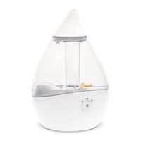 CRANE - 0.5 Gal. Droplet Ultrasonic Cool Mist Humidifier - Clear/White