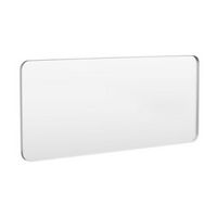 LOVMOR - 72 in. W x 32 in. H Tempered Glass Rounded Rectangle Framed Wall-Mounted Bathroom Vanity...