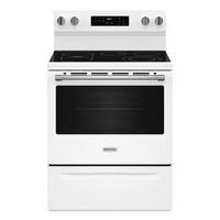 Maytag - 30-Inch Wide Electric Range With No Preheat Air Fry and Air Baking - 5.3 cu. ft. - White