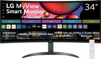 LG - MyView 34" WQHD 100Hz 5ms Smart Monitor with HDR10 - Black - Black