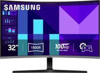 Samsung - 32" S39GD Series Curved FHD 100Hz Monitor with Built-in Speakers (HDMI, D-Sub) - Black