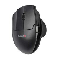 Contour Design - Unimouse Ergonomic Wired Mouse for Left-Handed - Wired - Black