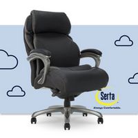 Serta - Big & Tall with Smart Layers Technology and AIR Lumbar Bonded Leather Executive Chair - B...