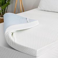 Bestier - 3 Inch Gel Memory Foam Mattress Topper, Cooling Bed Topper for Pressure Relief with Rem...