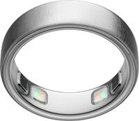 Oura - Ring 5 - Smart Ring - Size Before You Buy with OR5 Sizing Kit - Size 11 - Brushed Silver -...
