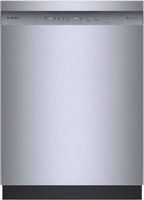 Bosch - 300 Series 24&quot; Front Control Smart Built-In Stainless Steel Tub Dishwasher with Precision...