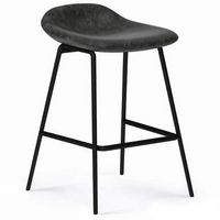 Simpli Home - Dafney Counter Height Stool (Set of 2) - Distressed Charcoal Grey