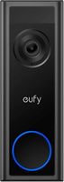 eufy - Smart Wi-Fi C31 2K Wired and Battery Operated Video Doorbell with 32GB MicroSD Card - Black