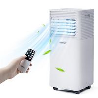 Costway 5000 BTU Portable Air Conditioner Cools up to 230 sq.ft 3-in-1 Air Cooler w/Dehumidifier ...