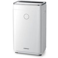 Costway 60-Pint Dehumidifier for Home &amp; Basements 4000 Sq. Ft w/ 3-Color Digital Display - White