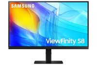 Samsung - 27&quot; ViewFinity S8 LED 4K UHD 60Hz Monitor with HDR (DisplayPort, HDMI, USB) - Black