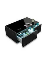 Livtab - Smart Coffee Table with Refrigerated Drawers, Wireless Charging, Bluetooth Speaker, Idea...