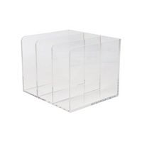 Martha Stewart - Brody Premium Acrylic Desktop File Holder - Clear