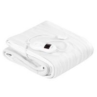 Costway - Electric Heated Mattress Pad Safe Twin 8 Temperature 10h Timer - White