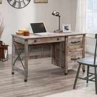 Sauder - Carson Forge Desk w/ Drawers - Rustic Cedar