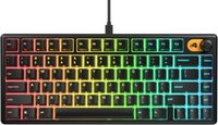 Glorious - GMBK 75% Wired Membrane Gaming Keyboard with Swappable MX-Compatible Keycaps - Black
