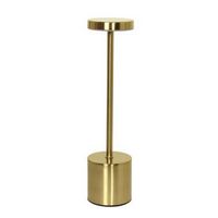 Simple Designs - 12.75&quot; Mushroom Magic Disc Dimming &amp; Rechargeable Cordless 4-Way Touch Sensor St...