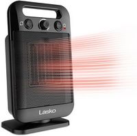 Lasko - MyHeat - GO 1500-Watt Oscillating Ceramic Space Heater with Adjustable Thermostat, CD1210...
