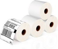 JADENS - Thermal shipping label in Roll 4pack - White