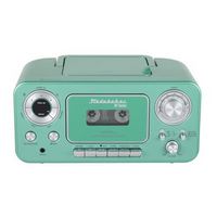 Studebaker - BT Series Portable Bluetooth CD Player with AM/FM Stereo - Teal