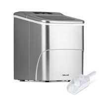 NewAir - 26 lbs. Countertop Ice Maker - Matte Silver