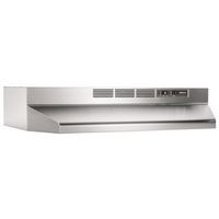 Broan - 30 inches - Under cabinet Range Hood - Silver