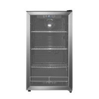 Insignia™ - 115-Can Beverage Cooler - Stainless Steel