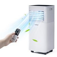 Costway 6000 BTU Portable Air Conditioner Cools up to 350 sq.ft 3-in-1 Air Cooler w/Dehumidifier ...