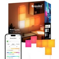 Nanoleaf - Blocks Squares Smarter Kit - Smart LED Wall Light Panels (6pk) - Multicolor