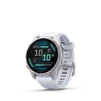 Garmin - fēnix 8 AMOLED  GPS Smartwatch 43mm Fiber-reinforced polymer - Silver