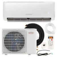 Costway 12,000 BTU Mini Split Air Conditioner AC Unit with Heat Pump &amp; Remote Control - White